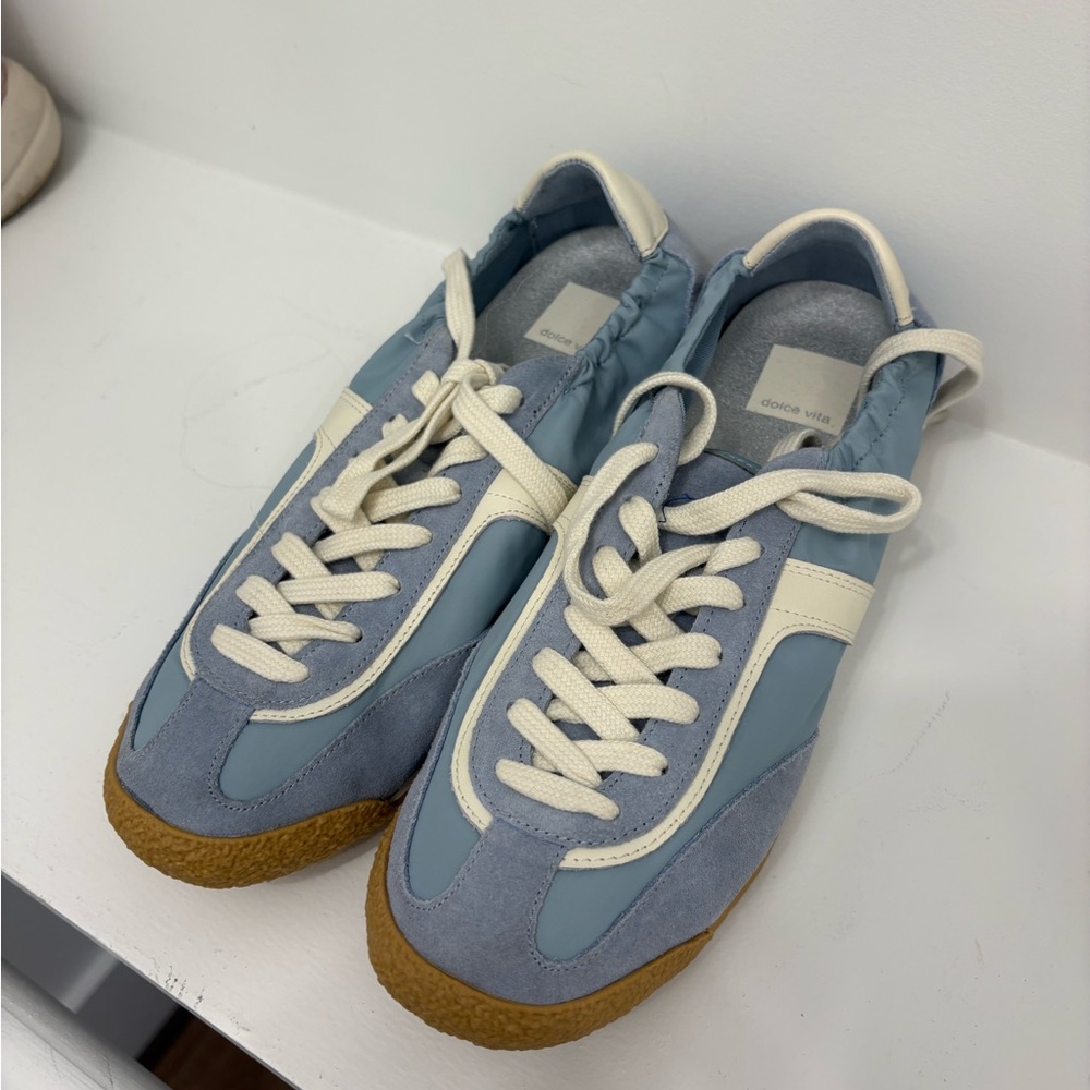 Dolce Vita Blue and White Sneakers
